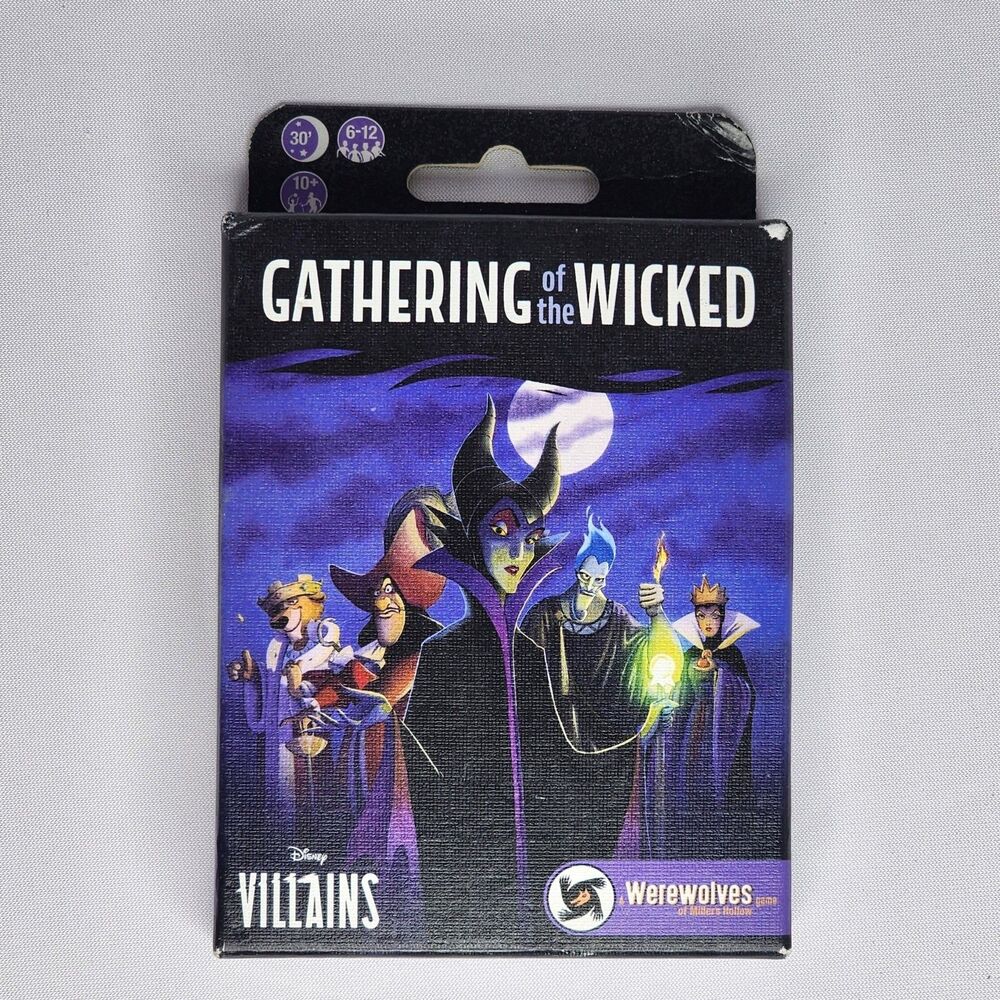 Disney Villains Gathering of the Wicked Card Party Game NIB